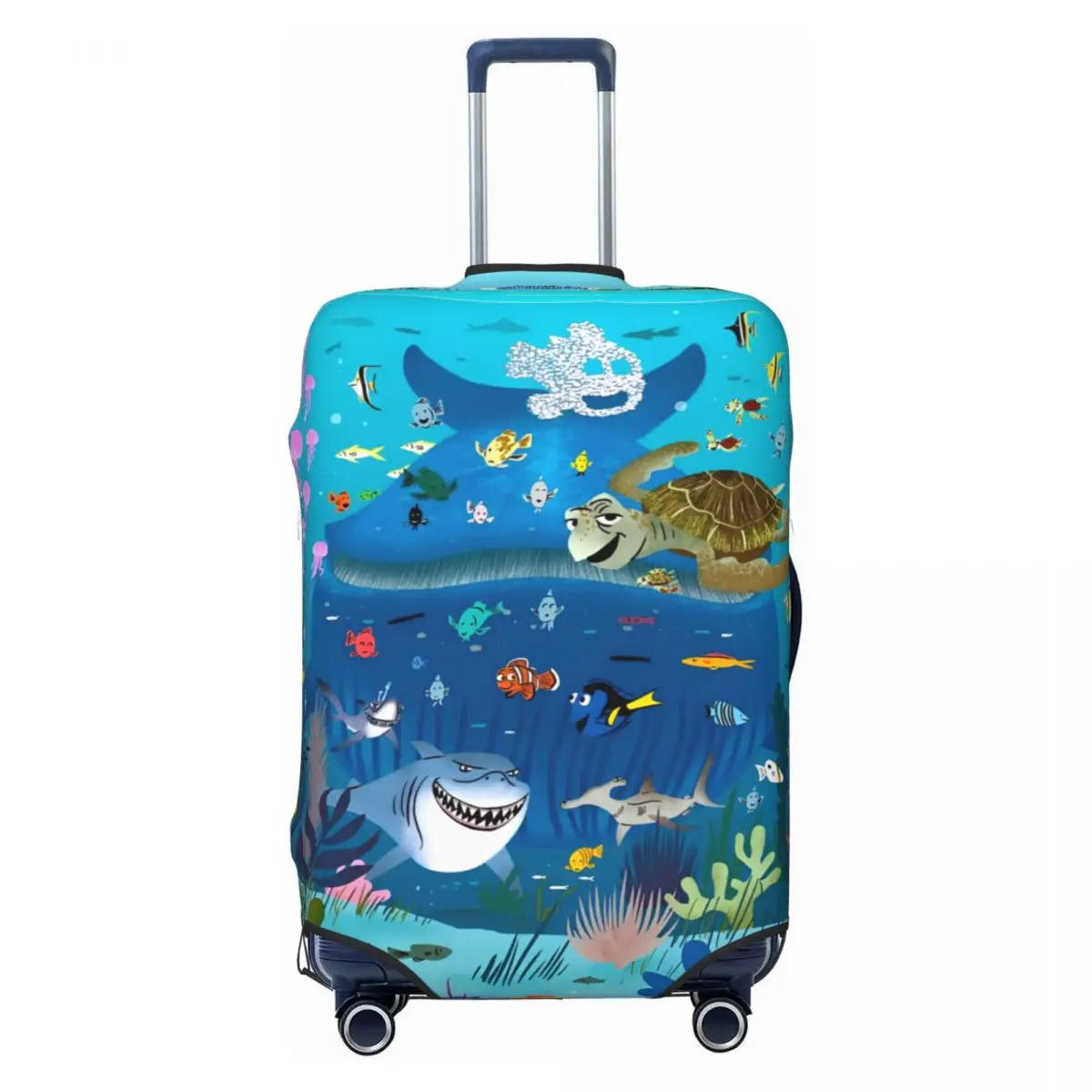 

Custom Finding Nemo Luggage Cover Elastic Travel Suitcase Protective Covers Fits 18-32 Inch