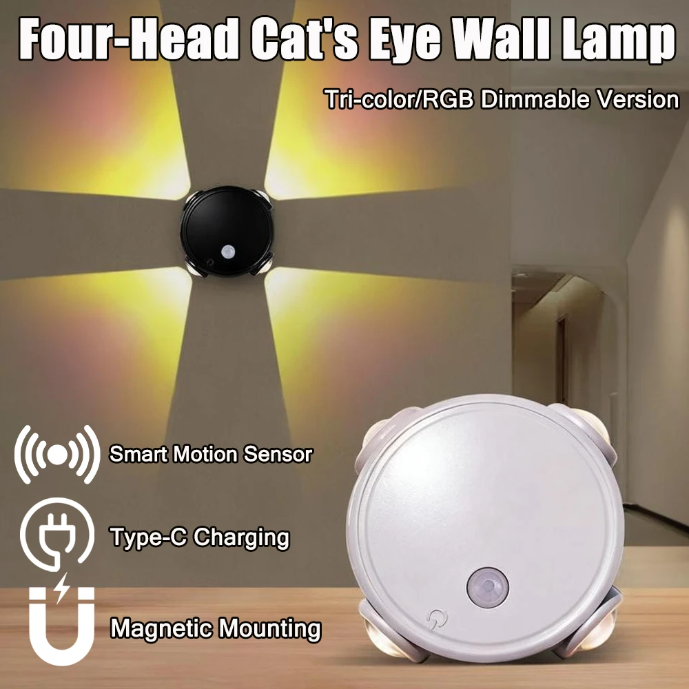 

Умный датчик движения человека, ночник, беспроводной, без установки дрели для стены спальни, магнитная адсорбция, освещение под шкафом