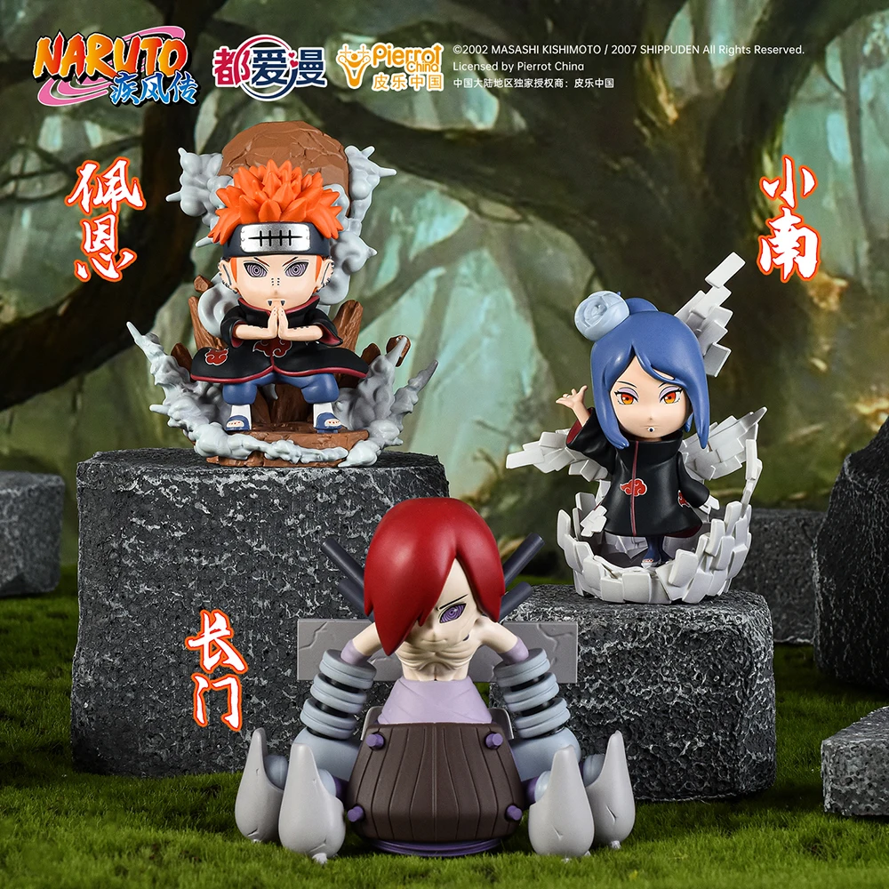 Novo original naruto akatsuki personagens série caixa cega de alta qualidade criativo requintado anime figuras modelo brinquedos presentes do feriado