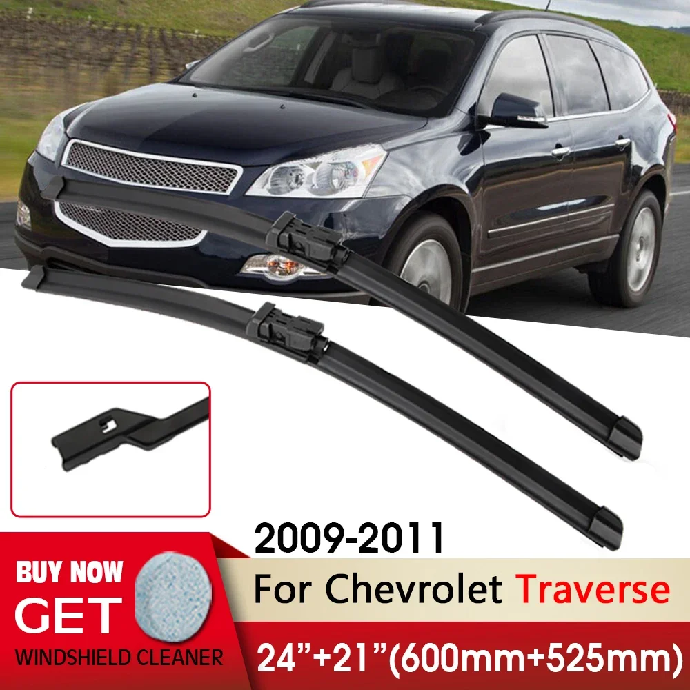 

Car Wiper RHD&LHD Front Wiper Blade 24"+21" For Chevrolet Traverse 2009-2011 Fit push button Windshield Windscreen Front Window