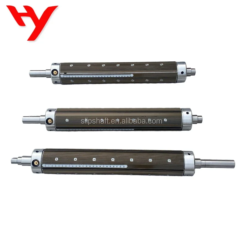 High quality air expansion shaft steel or aluminium hollow air shaft Key type inflatable shaft for laminating machine