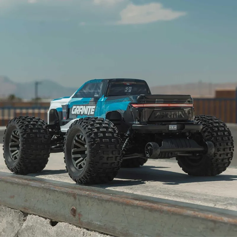 HOME.RC Truck 1/10 Granito 4X4 223S BLX BRUSHLESS Monster Truck RTR con DSC, Azul, ARA4302V4T1