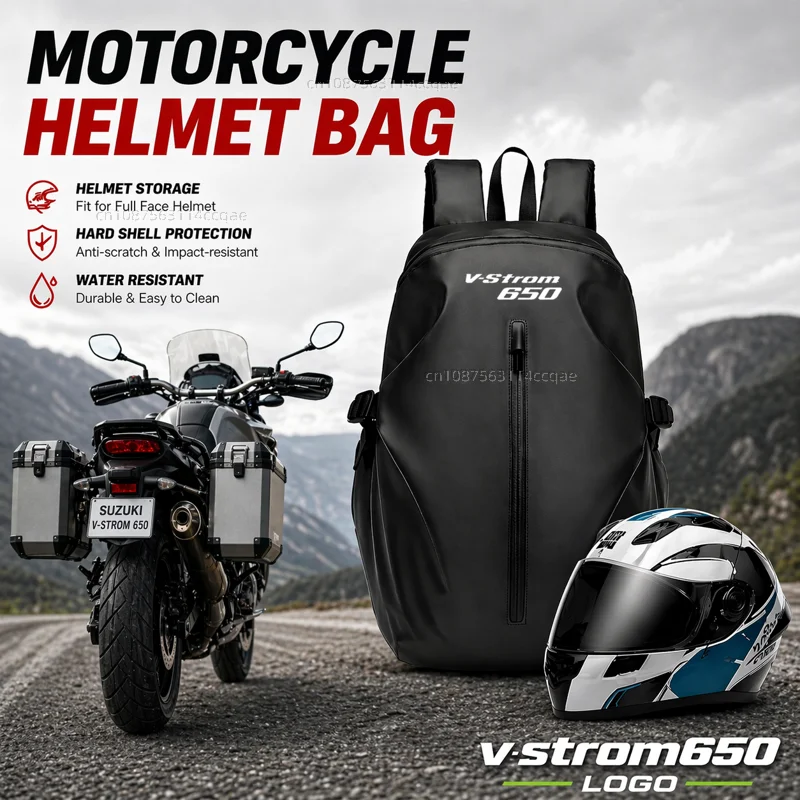 Knight Backpack Motorcycle Helmet Bag Travel Equipment Waterproof Large Capacity For Suzuki vstrom 650 DL650 650XT v-strom 650