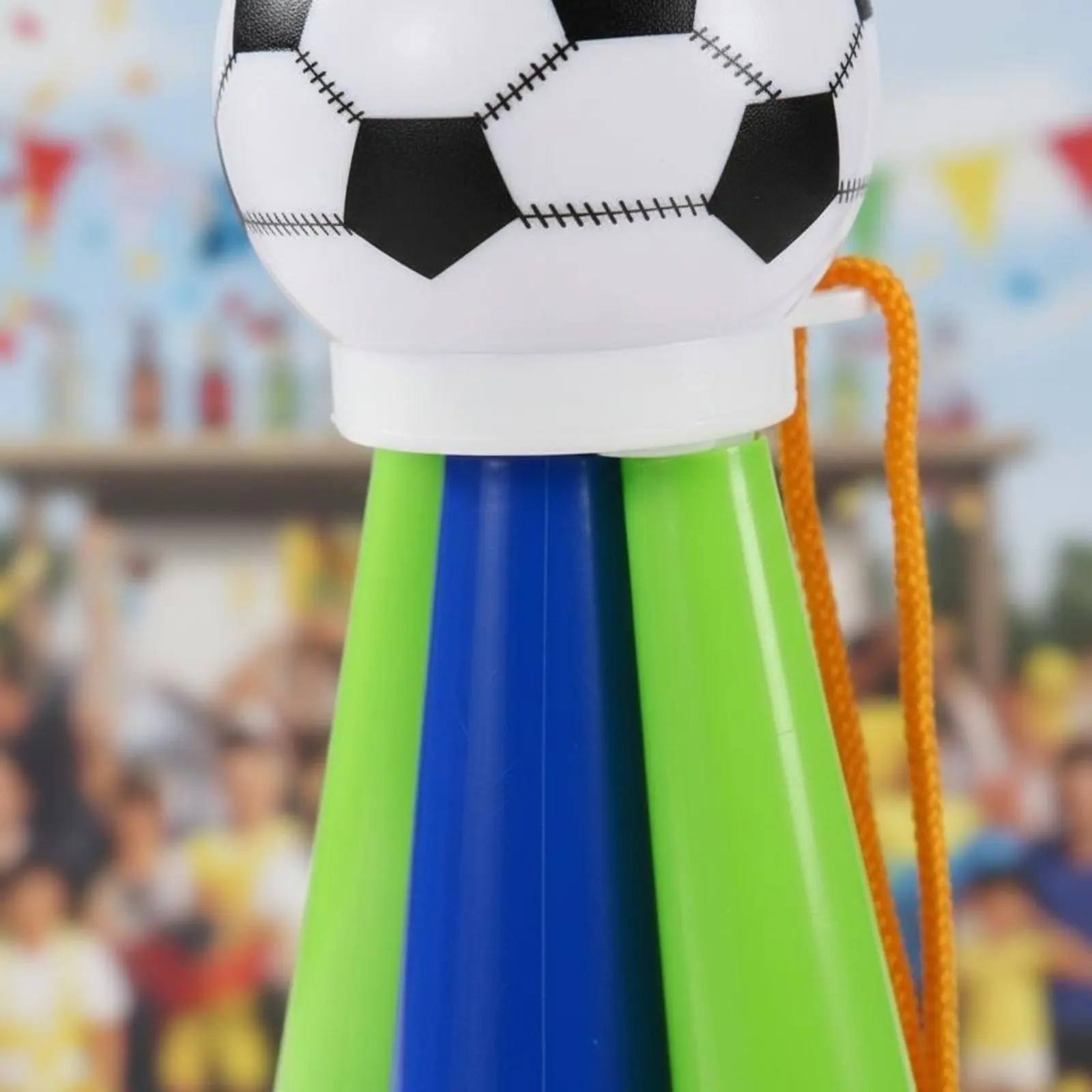 Trompeta Vuvuzela Fácil de Sostener, Trompeta Deportiva para Animar, Trompeta de Fútbol Inodora, Accesorio para Fanáticos, Diseño Festivo para Aficionados
