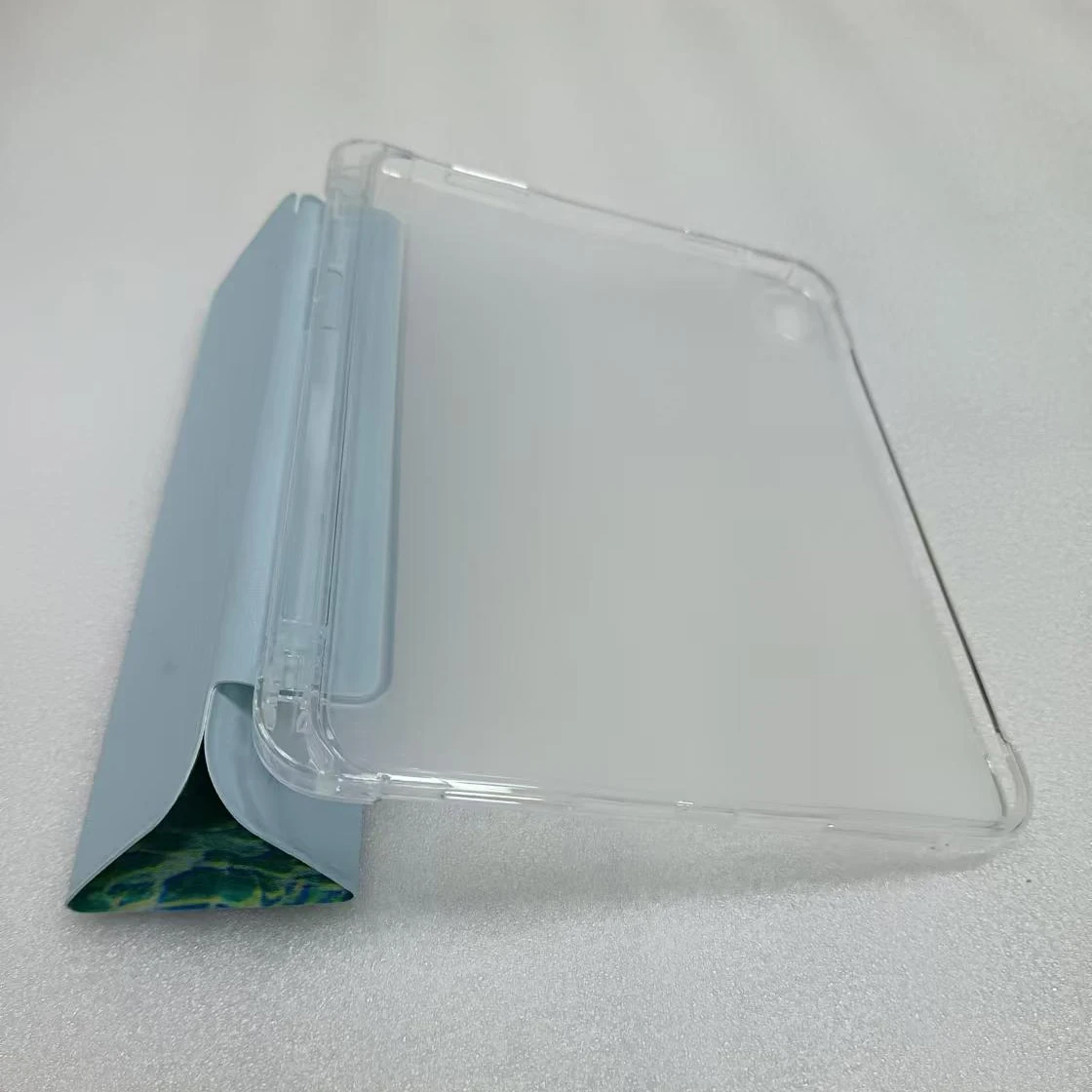 Étui pour iPad 10e génération 10.9 pouces 2022 avec porte-crayon, housse de protection mince avec coque arrière en TPU souple pour