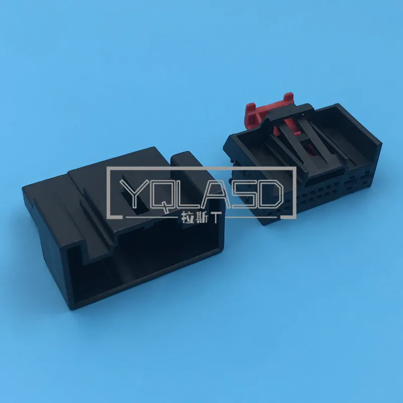 

1 комплект, 20-контактный автоматический контроллер кондиционера, кабель двигателя, разъем переменного тока в сборе для VW Skoda 1-1394805-1 1-1394803-1 1K0971975