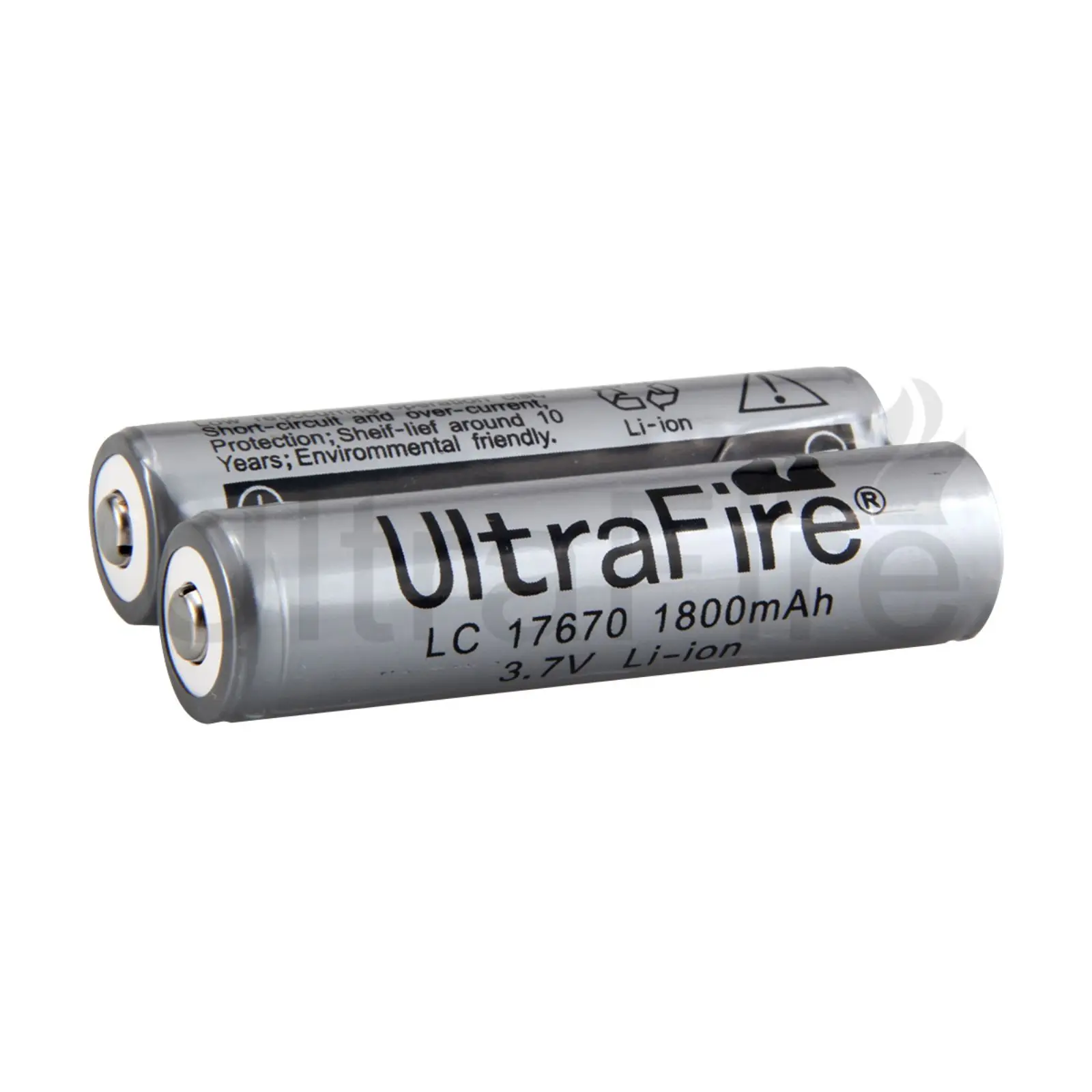 UltraFire 17670 3,7 V 1800 mAh akumulatory litowe wielokrotnego ładowania baterie z PCB używane do zdalnie sterowanych dronów zabawkowych przenośna