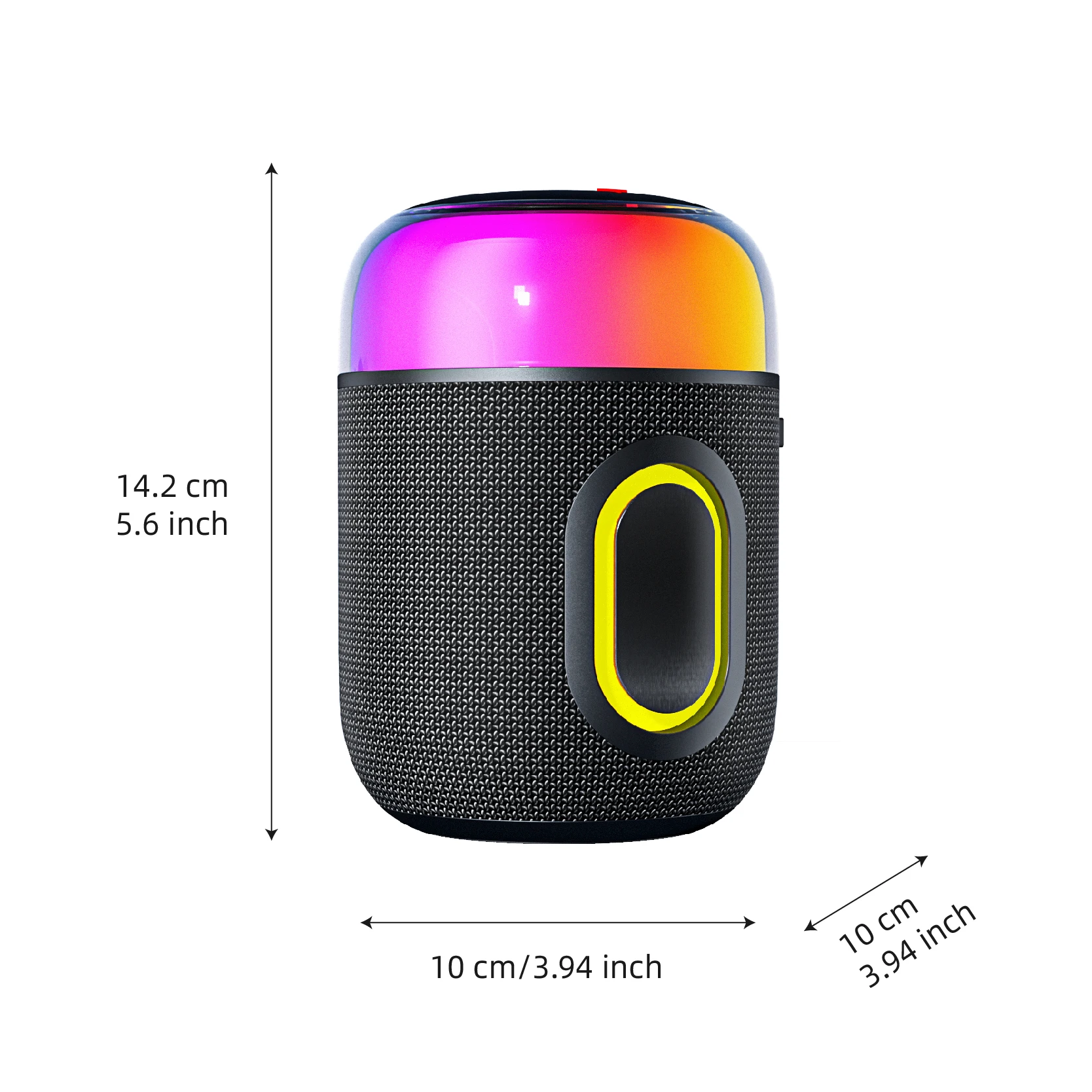 

Rockmia New Mold EBS-709 12w Portable RGB Light Speaker Bluetooth 5.3 Wireless Powerful Powerful Bass Boombox