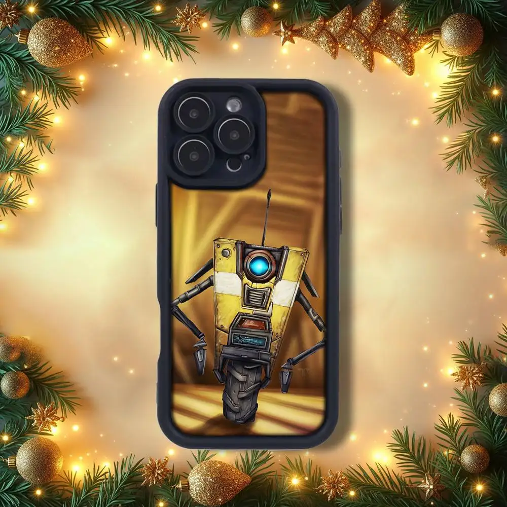 B-Borderlands C-Claptrap  Phone Case For iPhone 14,12,17,15,11,13,16,Pro,E,Plus,Max,Air,SE4 Soft Silicone Shockproof emery Back