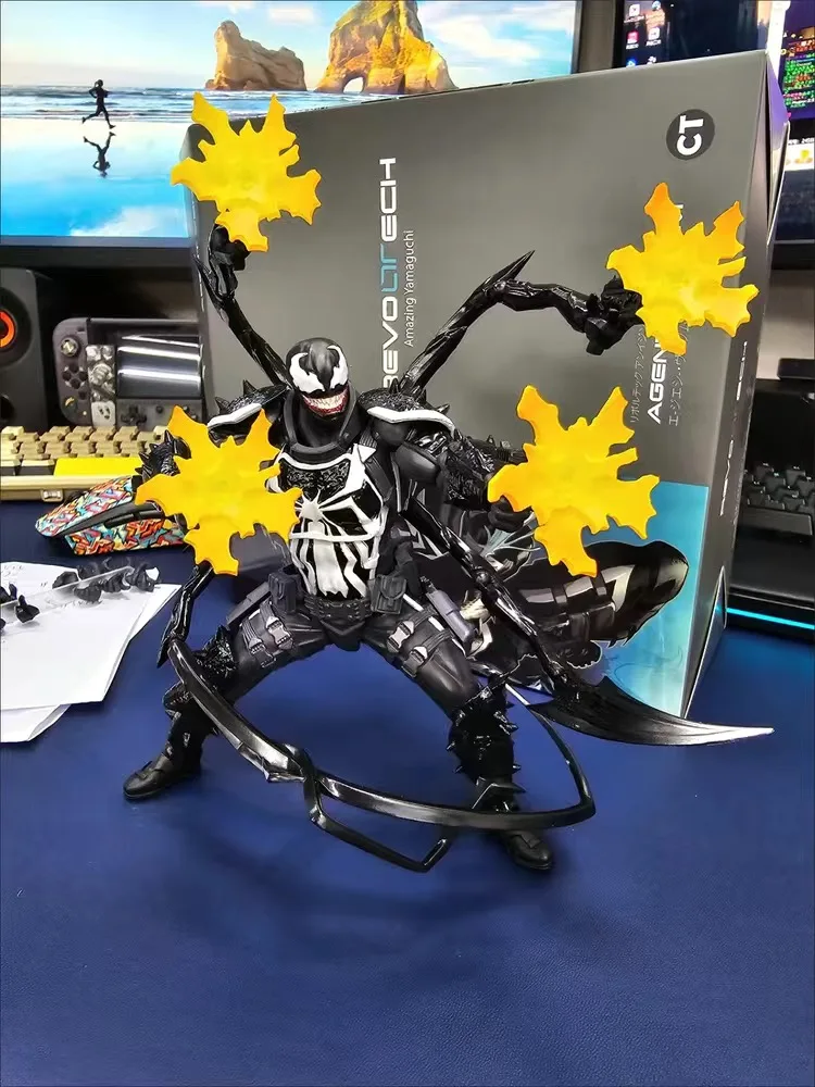 Ct Toys Spiderman Shf Agent Venom Figure Amazing Yamaguchi Agent Venom Spider Man Venom Anime Action Figure model Toys