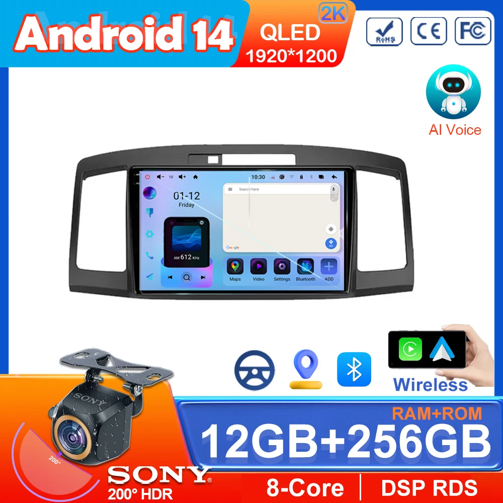 

Car Android 14 For Toyota Allion Premio T240 2001 - 2007 Android Auto Head Unit Multimedia Player Navigation GPS Carplay Screen