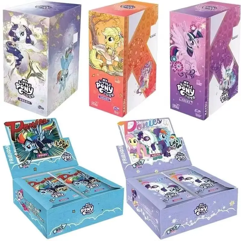 Tarjeta Coleccionable Original KAYOU My Little Pony, Amistad Eterna, Paquete Huiyue, Ilusión Suprema, Cristal ‌   Tarjetas Coleccionables de Anime SC, Juguetes y Regalos