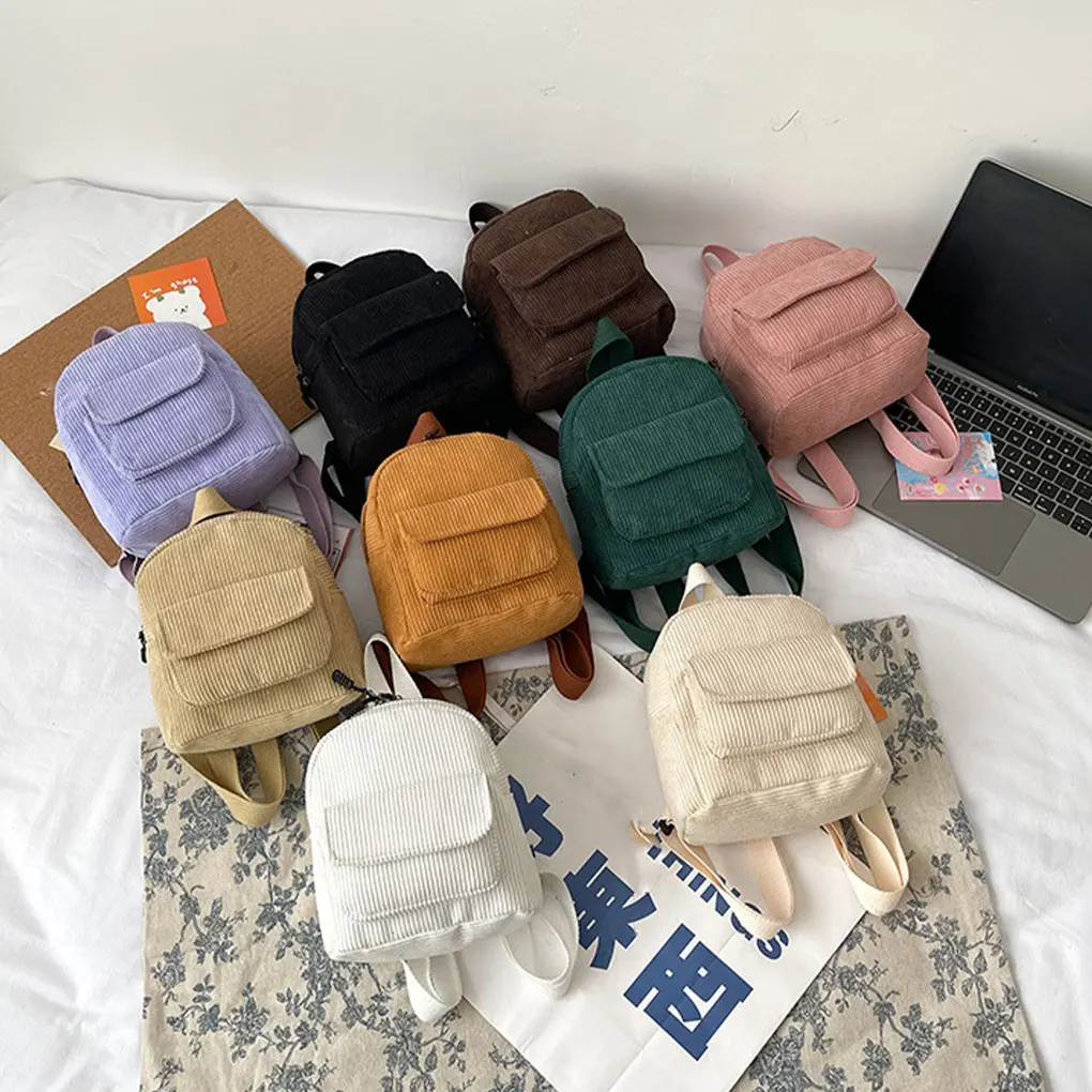 Borse per libri per ragazze con cordoncino Ampia gamma di usi Zaini da viaggio retrò leggeri e portatili