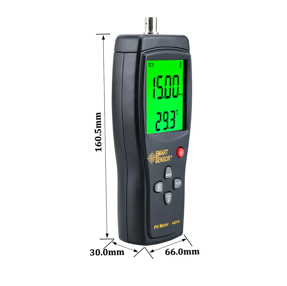 digital PH meter ph Meter PH tester SmartSensor AS218 0.00~14.00pH Moisture measuring instrument water PH acidity meter