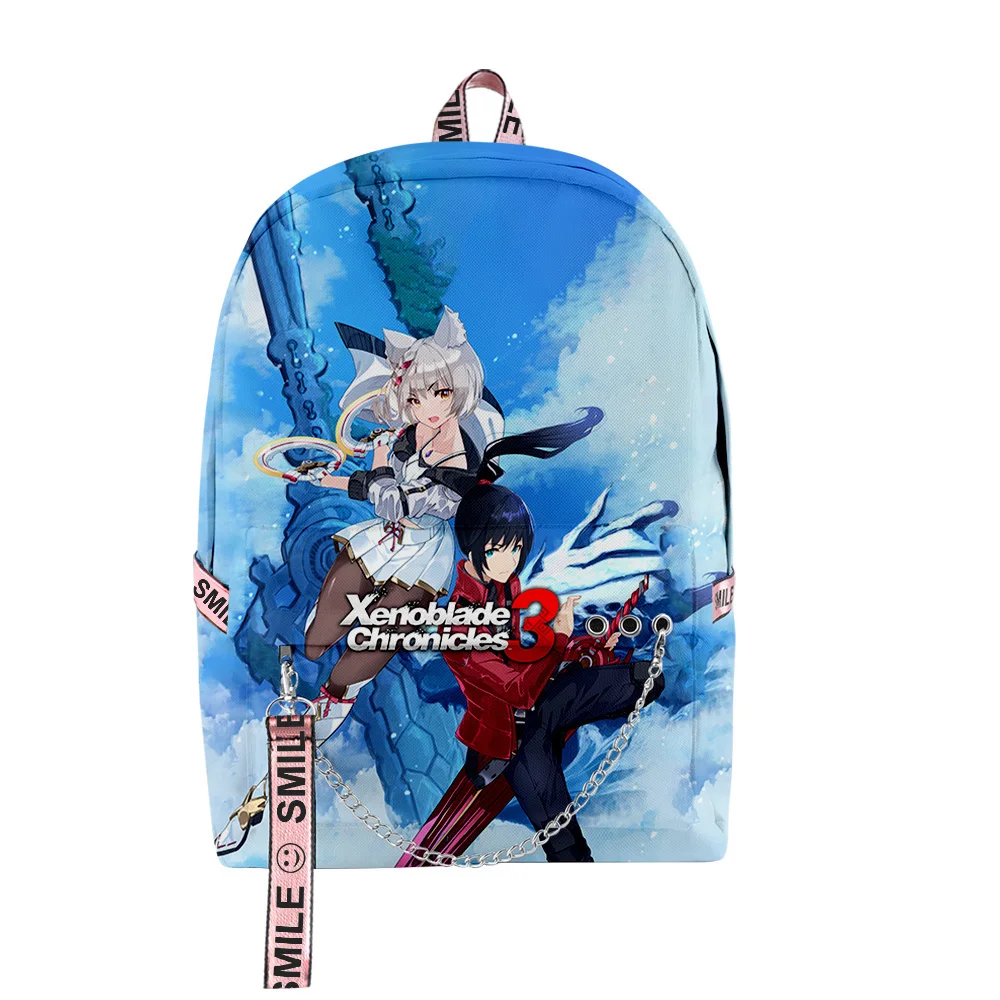 Xenoblade Chronicles 3 Game Unisex Zipper Rucksack Harajuku Schoolbag Unique Travel Bag