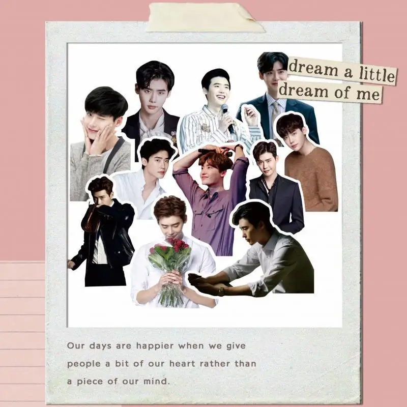 Lee Jong Suk Cute DIY Decorative Hand Account Stickers