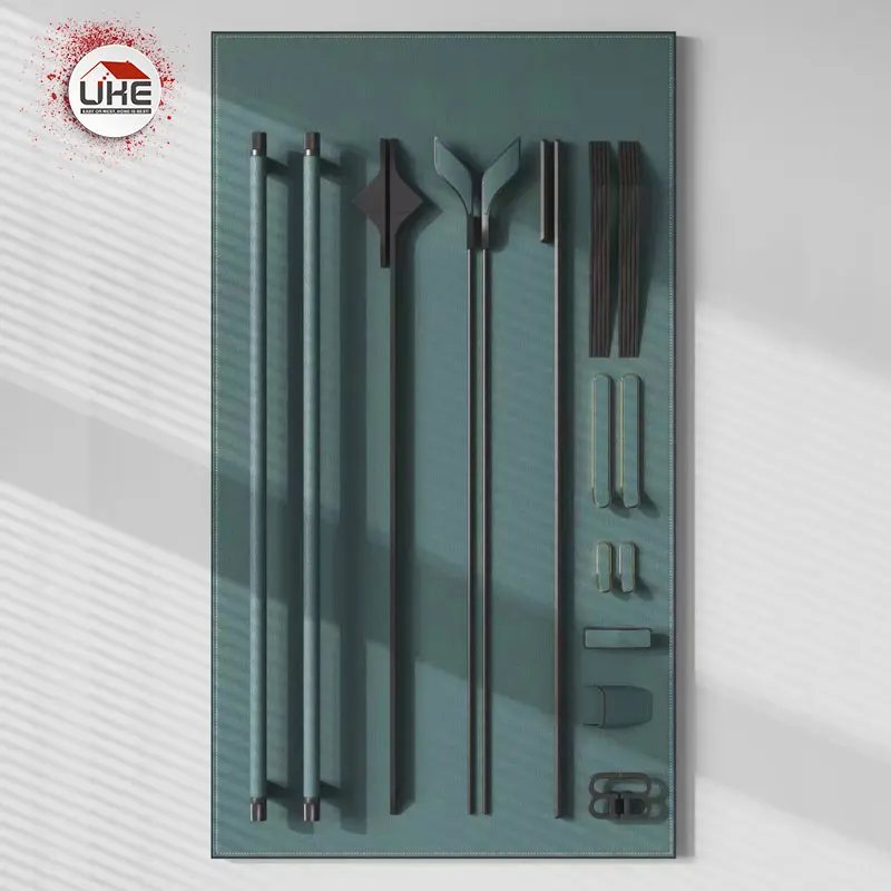 Leather Wardrobe Storage Box Pants Rack Drawer Leathers Wood Door Handle Customizable Home Bedroom Closets