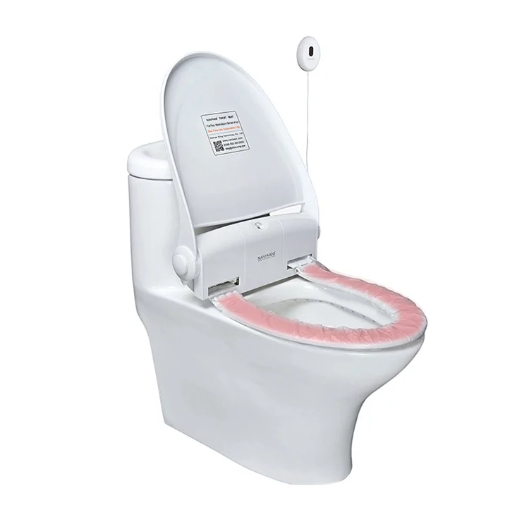 Automatic Heating Toilet Seat with Sanitary Disposable Cover for Public Use