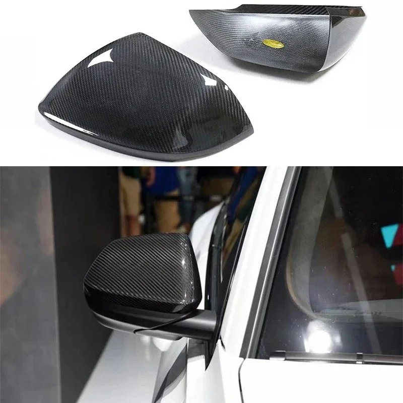 For Lamborghini Urus Audi Q8 RSQ8 2018 Rearview Mirror Cover Add-on+carbon Fiber Car Rearview Mirror Back Cover with Lane Assist