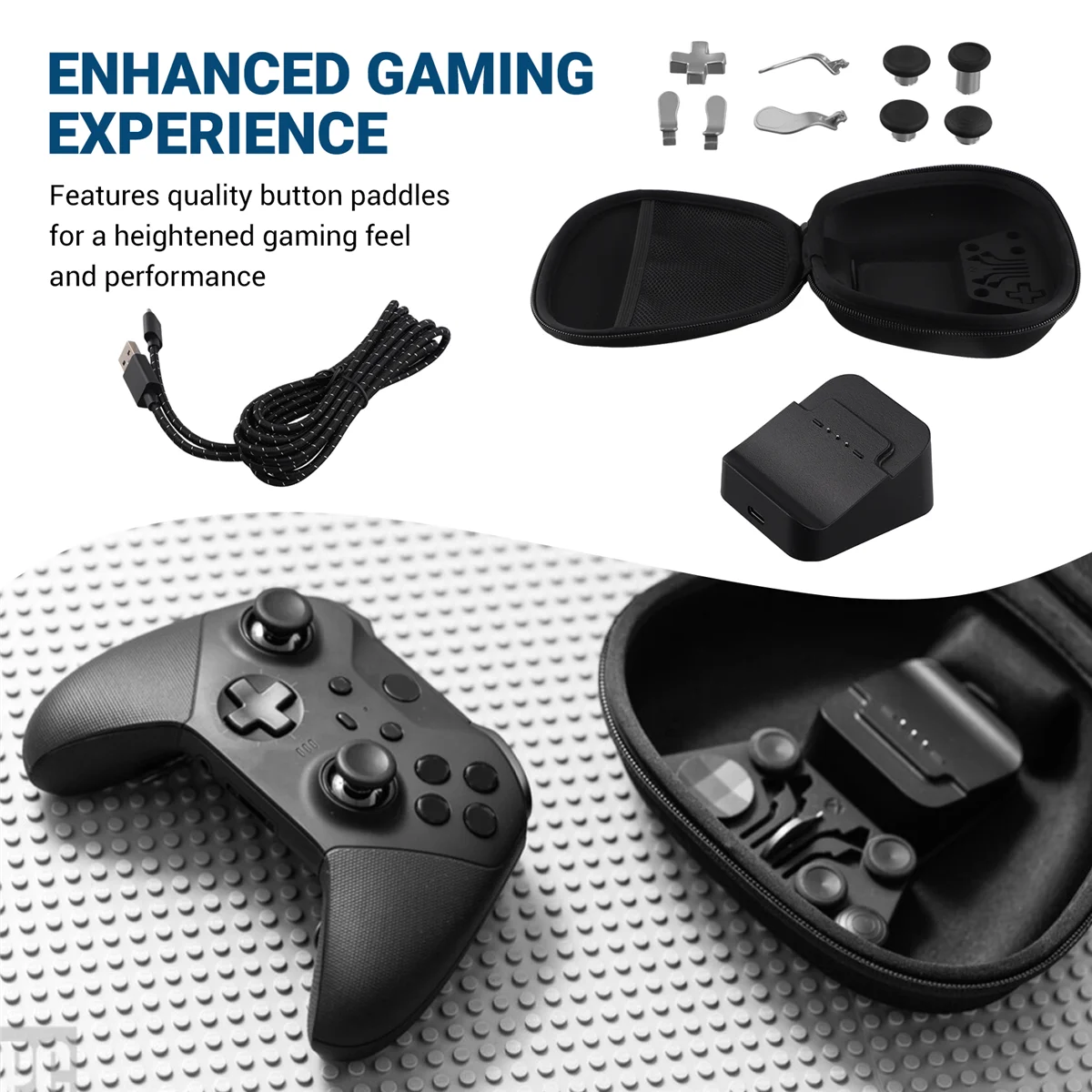 Beschermende Tas Voor Elite Serie 2 Gamepad Draagtas Voor Controller Type-C Kabel Oplader Dock Stand Knop Paddles
