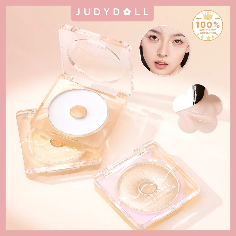 Judydoll 매트 하이라이터 파우더, 소프트 글로우, 다이아몬드 쉬머, 바디 & 페이스, 빌드 가능, 오래 지속, 경량, 내추럴 라디안