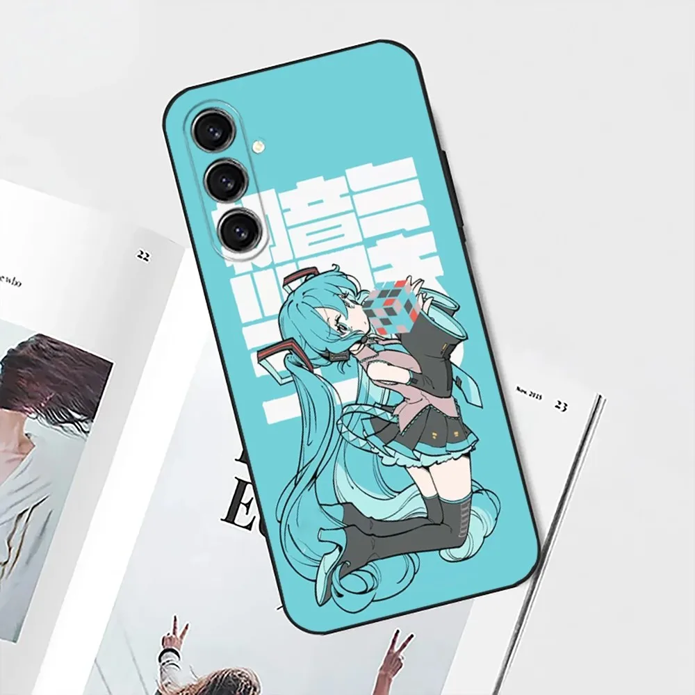 Anime M-MIKUS-S Phone Case For Samsung S25,S24,S21,S22,S23,S30,Ultra,S20,Plus,Fe,Lite,Note,10,9,5G Black Soft Shell