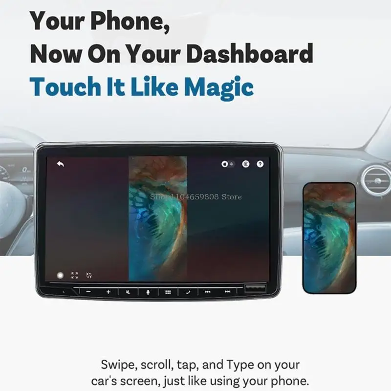Box Radio Mirroring Link 720P Visuals Reverse Touch Control For Music Charts Socialnetwork Apps