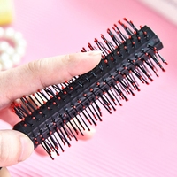 Professional Plastic Round Brush Quiff Roller Curly Hair Comb Hairstyle Massager Hairbrush Dressing Salon Barber Comb New Spiral