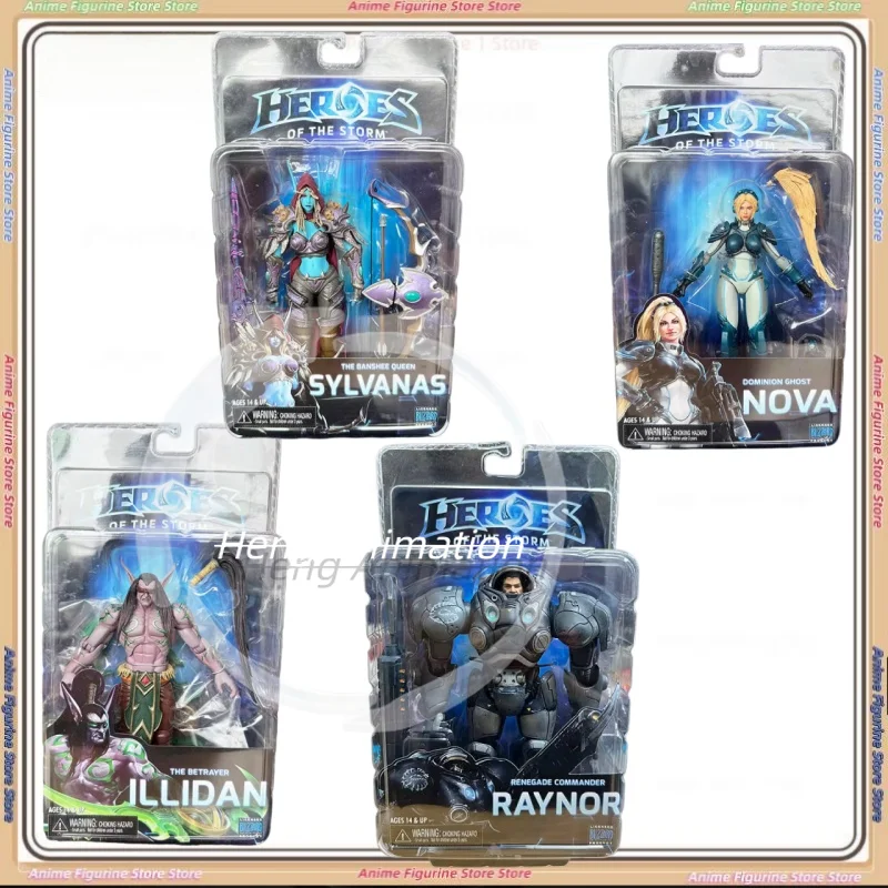 

Genuine First Edition NECA Heroes of The Storm World of Warcraft Illidan Sylvanas Nova Action Figure Model Collection Gift