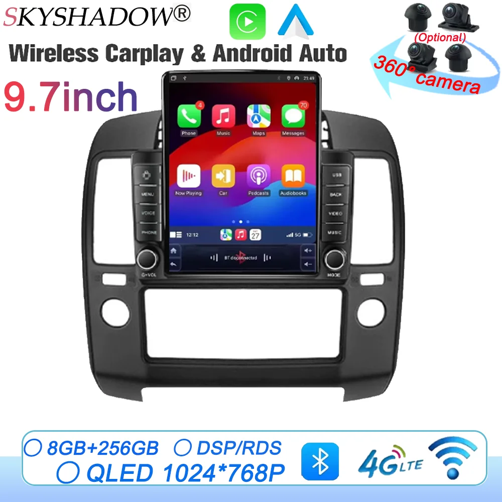 

Navigation 9.7‘’ Android For Nissan Navard 2004-2010 Multimedia Video Player Auto radio GPS Stereo Carplay Multimedia WiFi BT