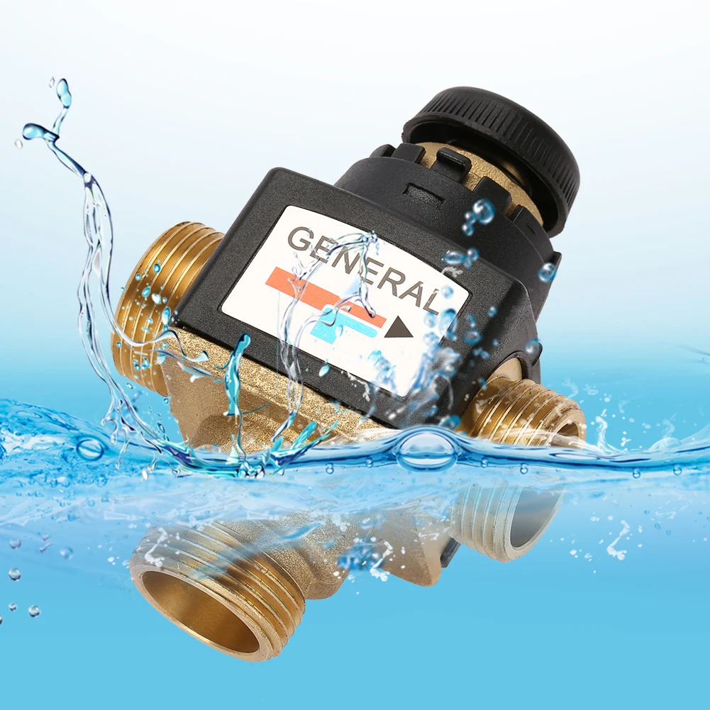 

Трехходовой латунный термостатический смесительный клапан DN20 с наружной резьбой для солнечного водонагревателя