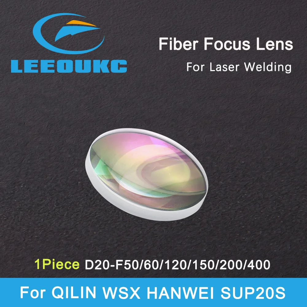 Lente de Foco da Lente do Colimador do Laser D20 1064nm Quartzo Fundido Sillica para a Pistola de Solda do Laser da Fibra Qilin Ospri Wsx Hanwei Sup20s