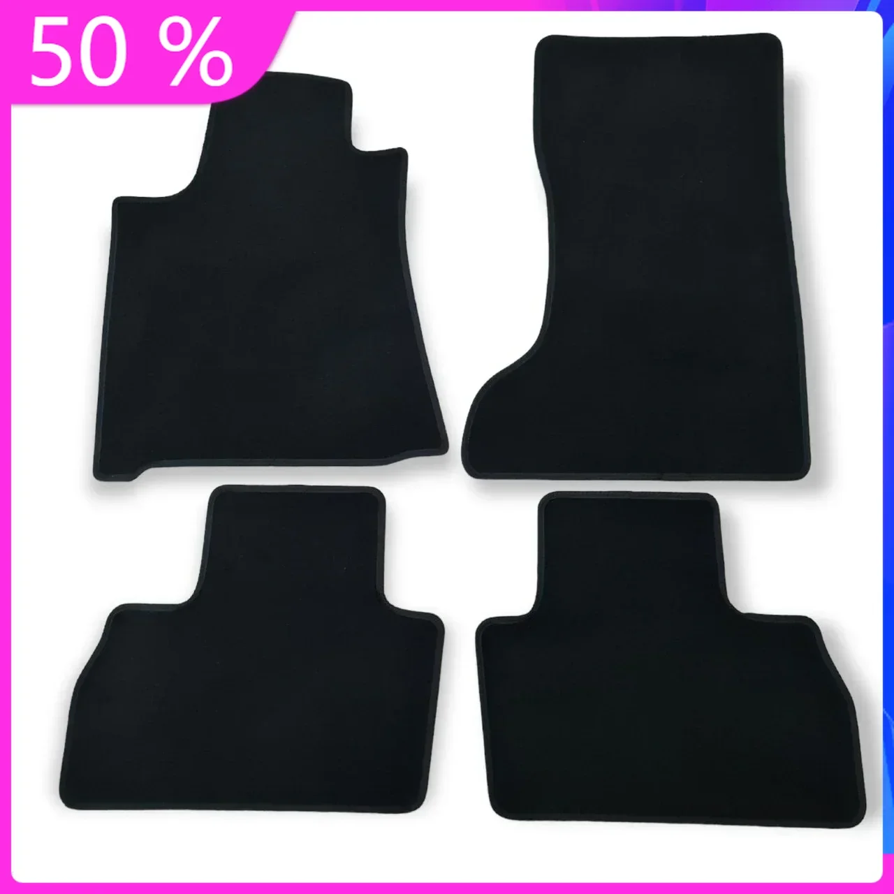 

Secure Car Floor Mats Velour For Maserati Levante 2016 to 2024 Waterproof Black Carpet Auto Liners