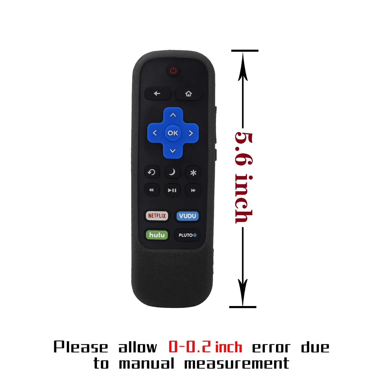 Protective Case Fit for TCL Roku TV Steaming Stick 3600R 3800/3900 Remote Controller Silicone Cover Shock Proof Skin Anti-Slip