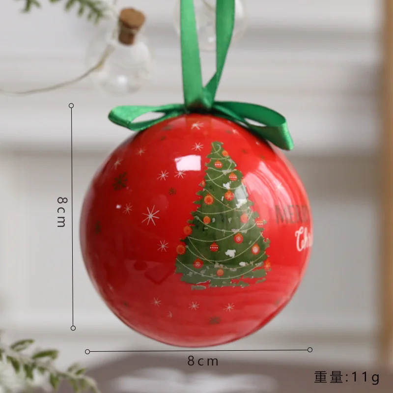 1Pcs Christmas Balls Christmas Tree Ornaments Ball Xmas Hanging Tree Pendants Home Party Decor 2024 New Year Gift Noel Navidad
