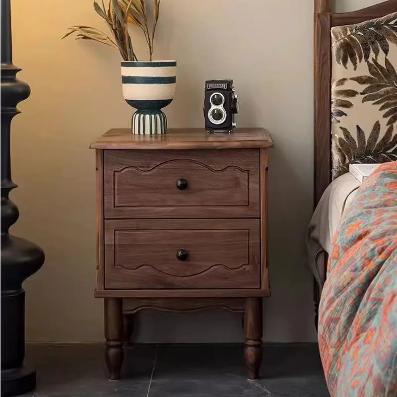 

Customizable Nordic rock slab wall integrated storage home black walnut living room wine cabinet