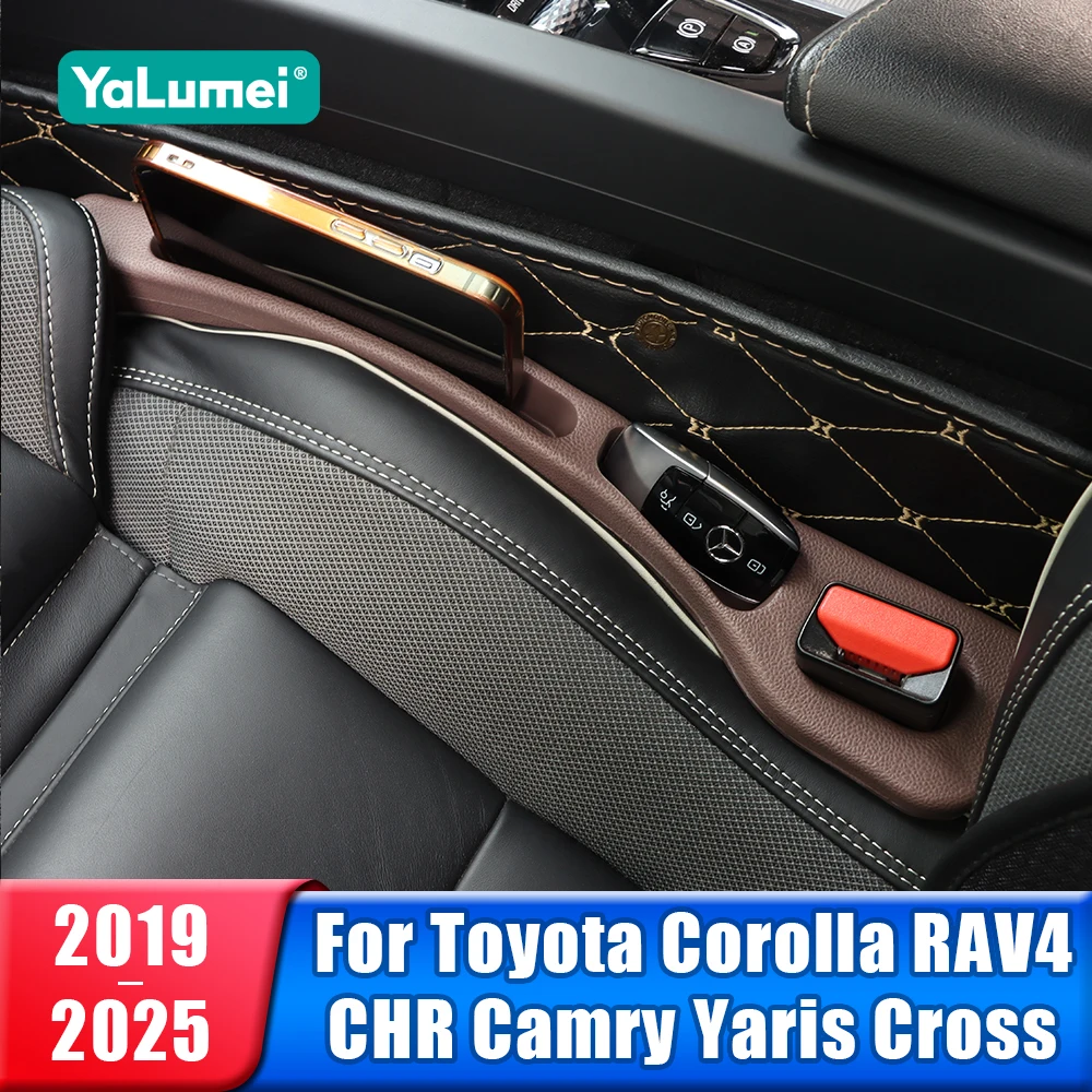 Autositz-Lückenfüllbox für Toyota CHR RAV4 XA50 Corolla E210 Camry XV70 Yaris Cross 2020 2021 2022 2023 2024 2025 Zubehör