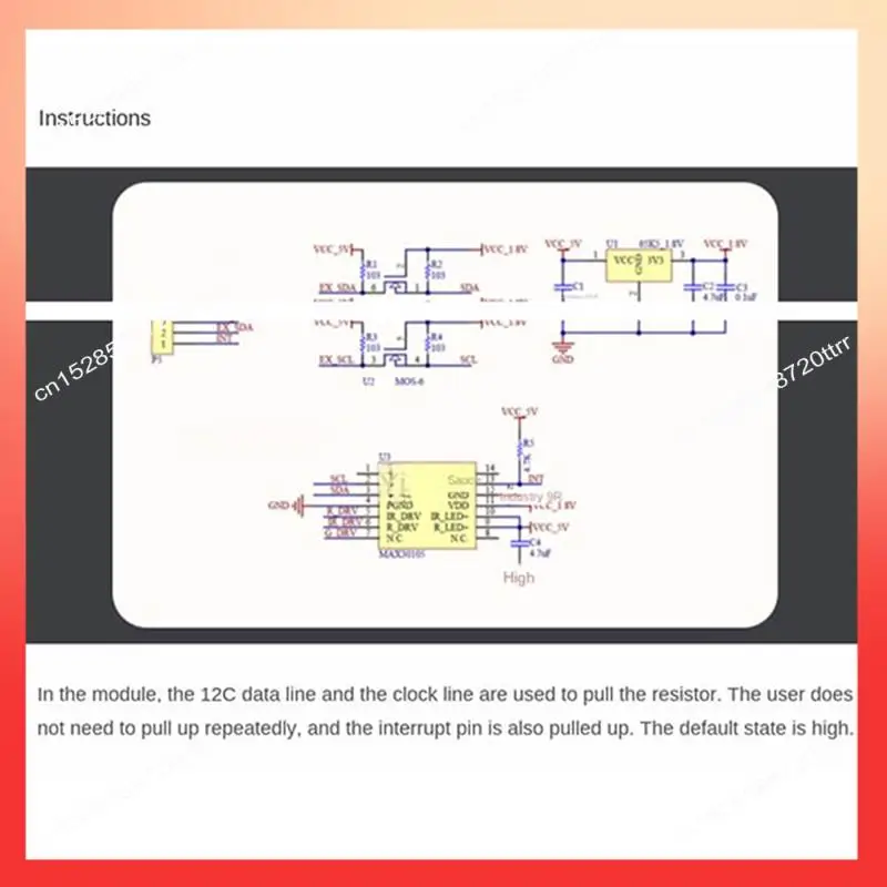 

ABNR MCU-30105 MAX30105 Оптический датчик Датчик частиц Обнаружение дыма Датчик пламени модуля