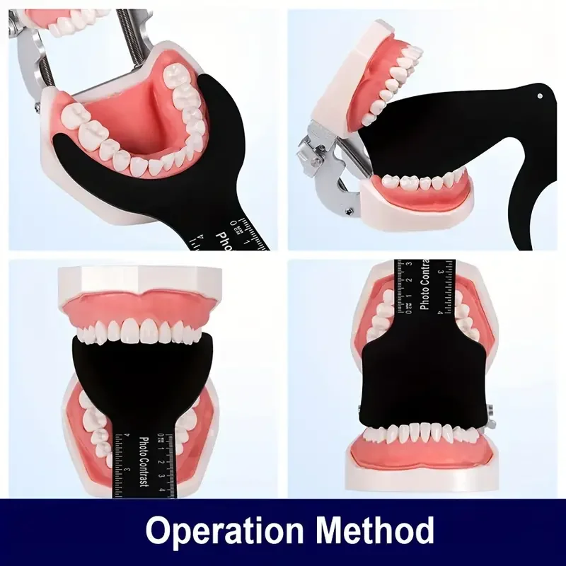 Kit de fotografía Intraoral para fotografía Dental, telón de fondo negro, 6 unidades por Set