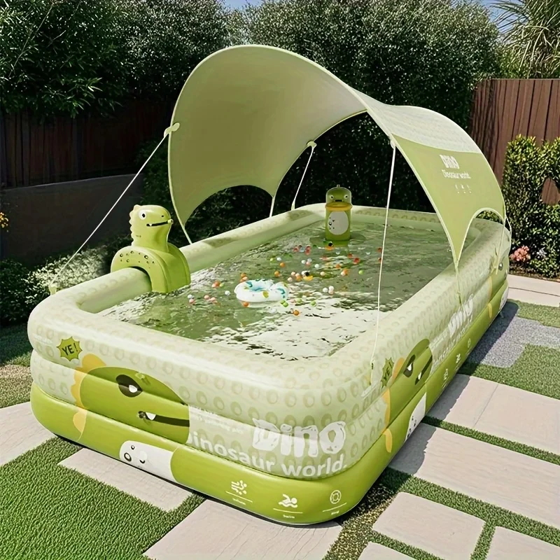 Piscina inflable de PVC engrosada para adultos y niños, Fiesta acuática al aire libre, jardín de verano, patio, piscina plegable para el hogar.