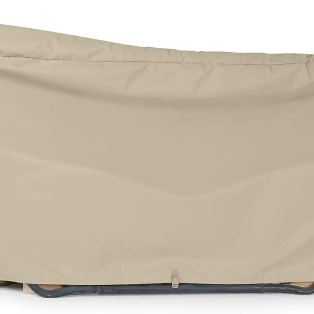 غطاء أرجوحة بوليستر مقاوم للطقس مع خياطة مزدوجة، أشرطة بإبزيم، 188 وات × 58 عمق × 20 ساعة، كاكي