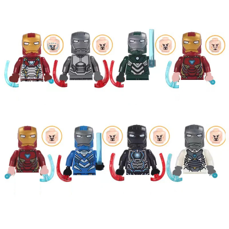 Marvel compatible Lego Avengers Spider Iron Man Superhero Ant Man Assembly Man Block Toy