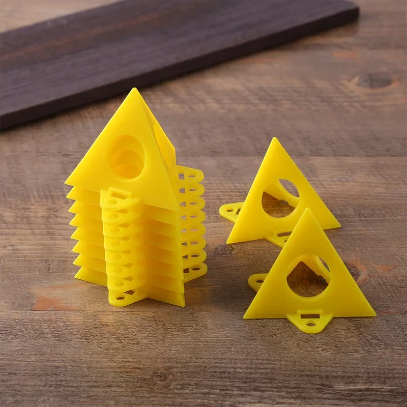 10/20Pcs Plastics Pyramid Stands Kit Mini Triangle Stands Paint Tool Triangle Paint Pads Feet Woodworking Carpenter Paint Pads
