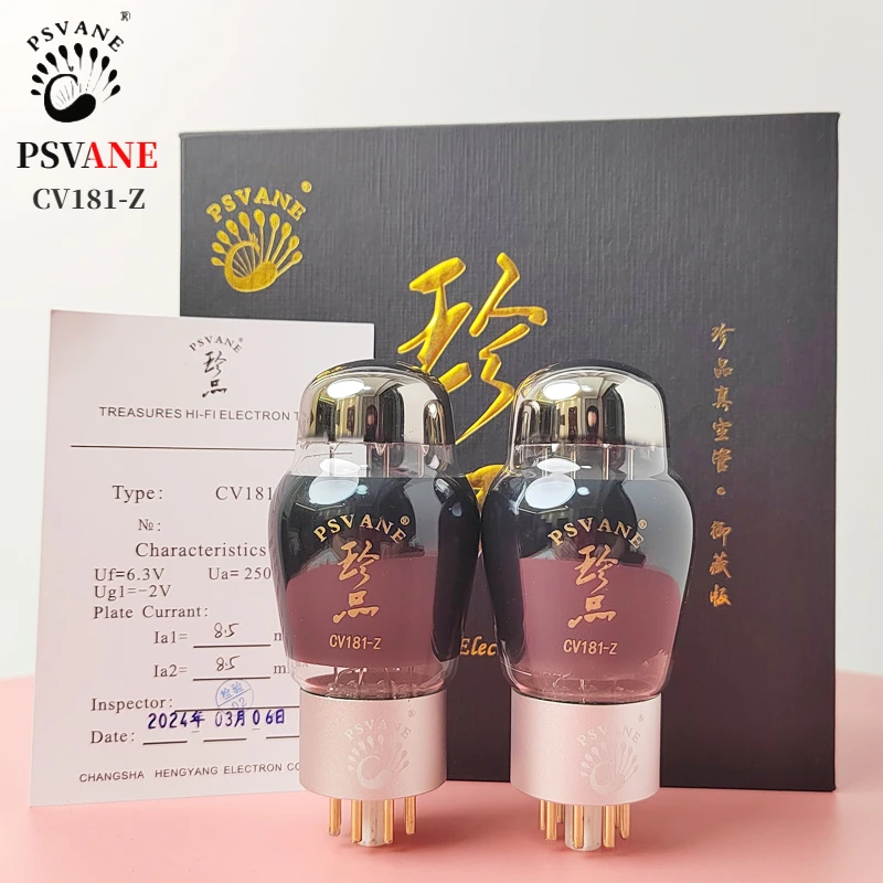 PSVANE CV181-Z Vacuum Tubes Replace 6SN7 6N8P CV181 Treasure Series Collector Edition Vintage Hifi Audio Tube AMP DIY New Pair