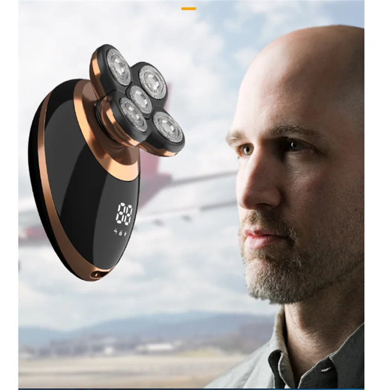 

Wet Dry Electric Bald Head Shaver Close Shave Razor Face Grooming Kit For Man Beard Trimmer Nose Haircut Mustache Clipper Cut