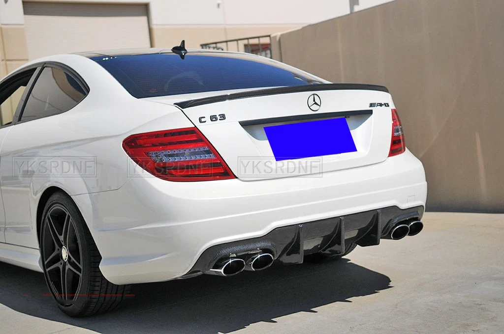 Per W204 Coupe 2 porte classe C C180K C200 Spoiler 2008-2014 di alta qualità in plastica ABS auto coda ala decorazione posteriore tronco Spoiler