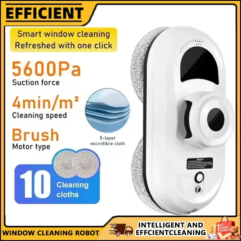 

Window Cleaner Robot Vacuum Cleaning Remote Control For Home Cleaning Anti-Fall Electric Windows Washer Glass Cleaner