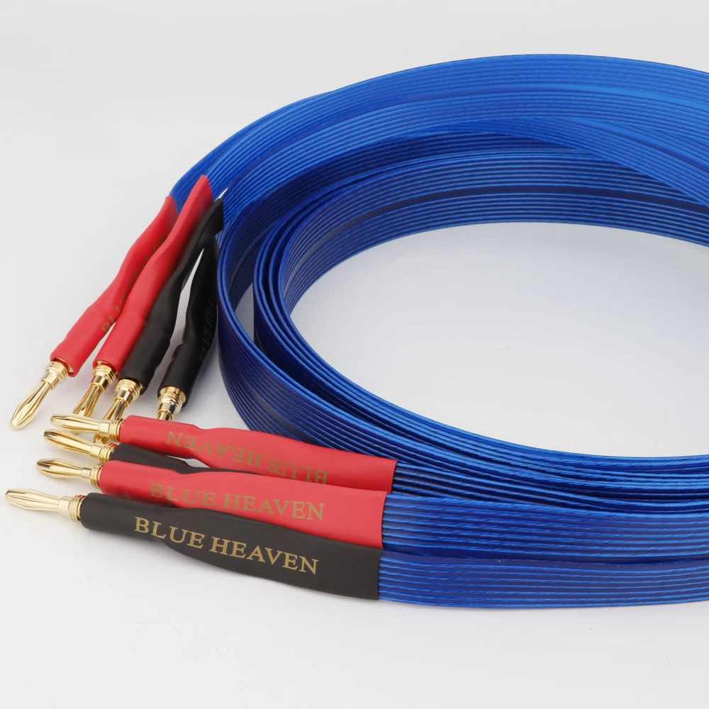 Nordost Blue Heaven Speaker Cable Hifi Audio Audiophile Cable OFC Loudspeaker Wire Amplifier Banana to Spade Line