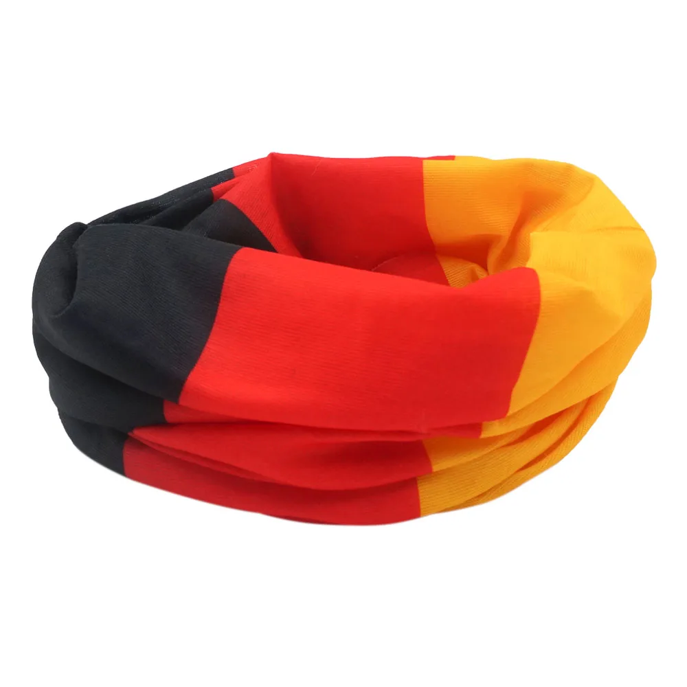 Germany Flag Printed Bandana Face Cover for Women/Men Outdoor Sports Headband Tube Scarf Summer UV Protection Neck Gaiter Snood