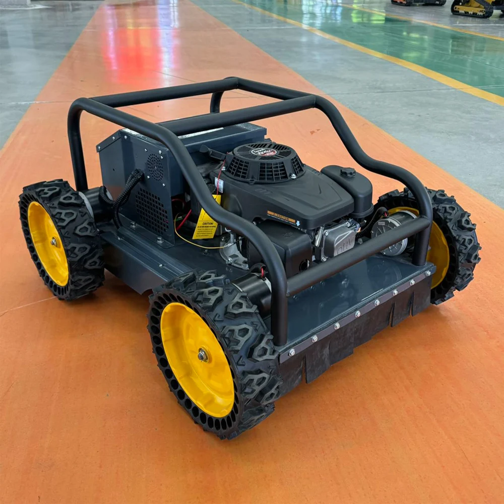 

Robotic Lawn Mower Intelligent Remote Control Tracked Grass Cutter Efficient Garden Maintenance Tool for Farm Yard